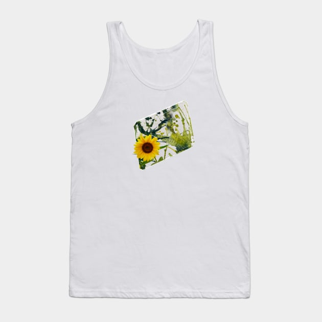 Spring Musings - Sunflower 3 Tank Top by Musings Home Decor